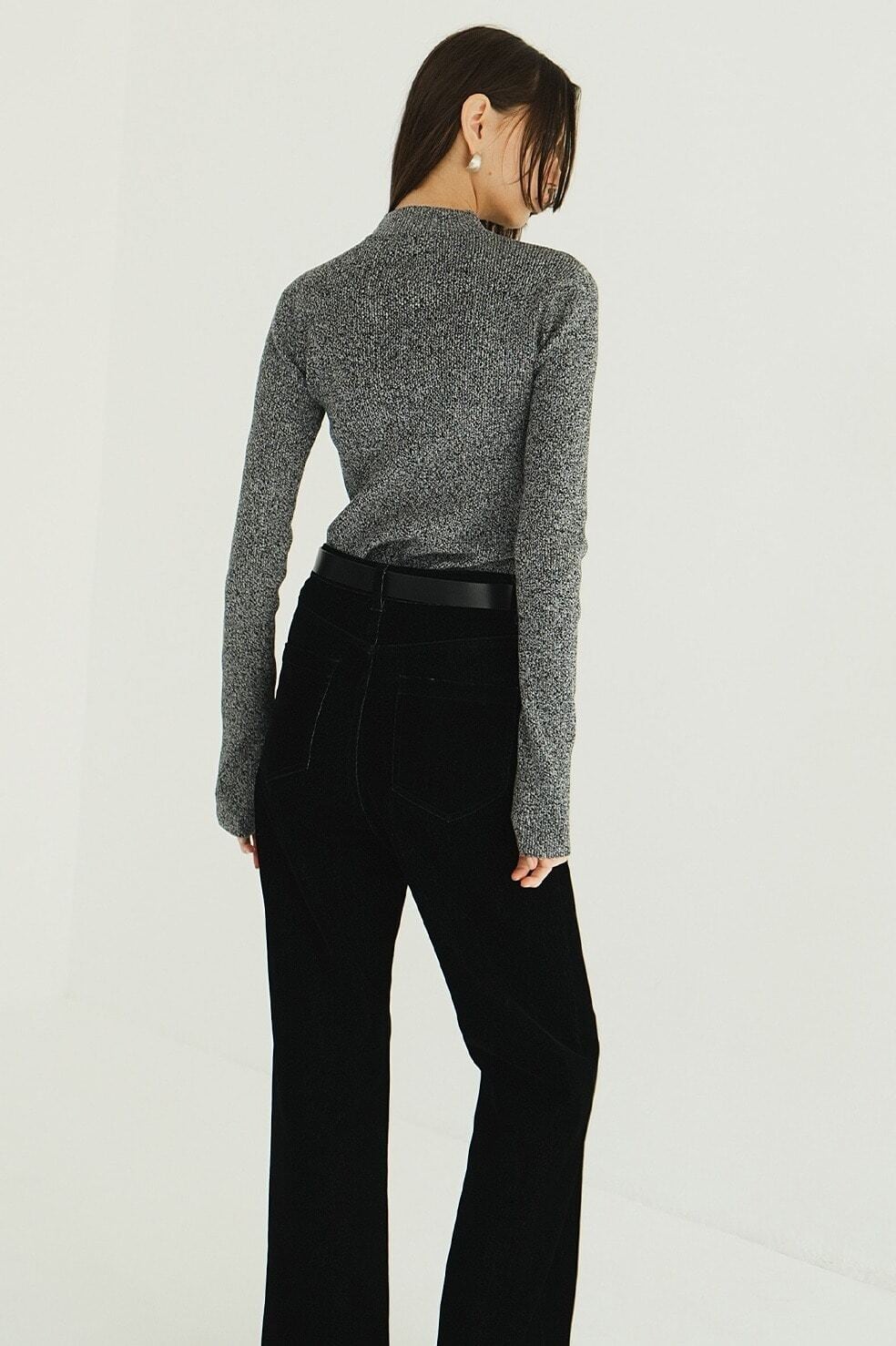 CLANE(クラネ) H/N RIB KNIT TOPS | サウスオレンジ｜メンズ