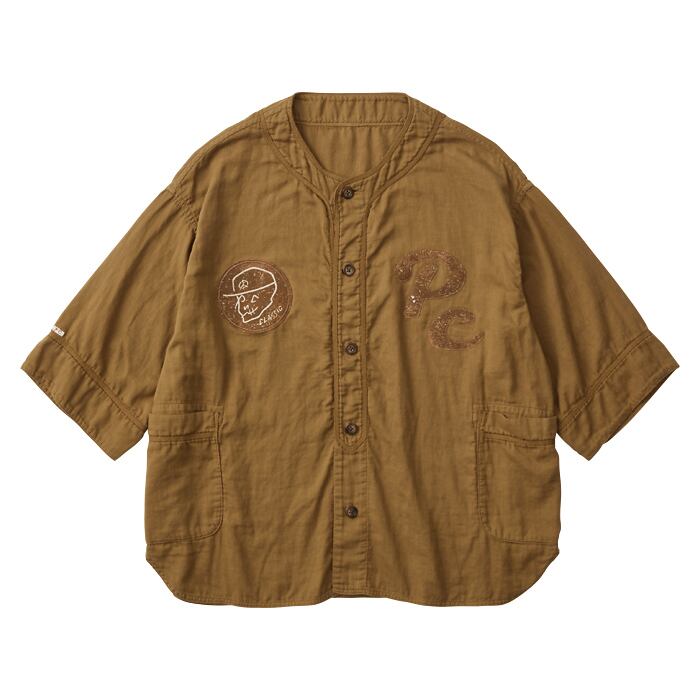 SUVIN GOLD GAUZE BASEBALL SHIRT CUSTOM | 【OFFICIAL】PORTER 