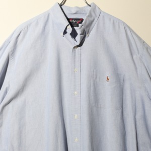 Mint XL 90s The Big Shirt ビッグシャツ Ralph Lauren オックスフォードシャツ 長袖 ボタンダウン
