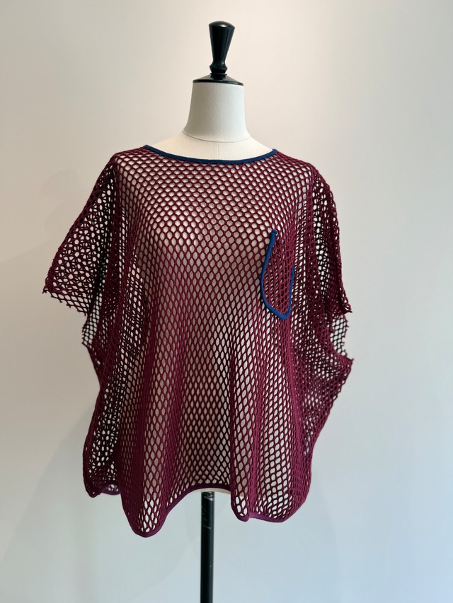 jonnlynx/JL226-CT1103 mesh no sleeve Deep Red