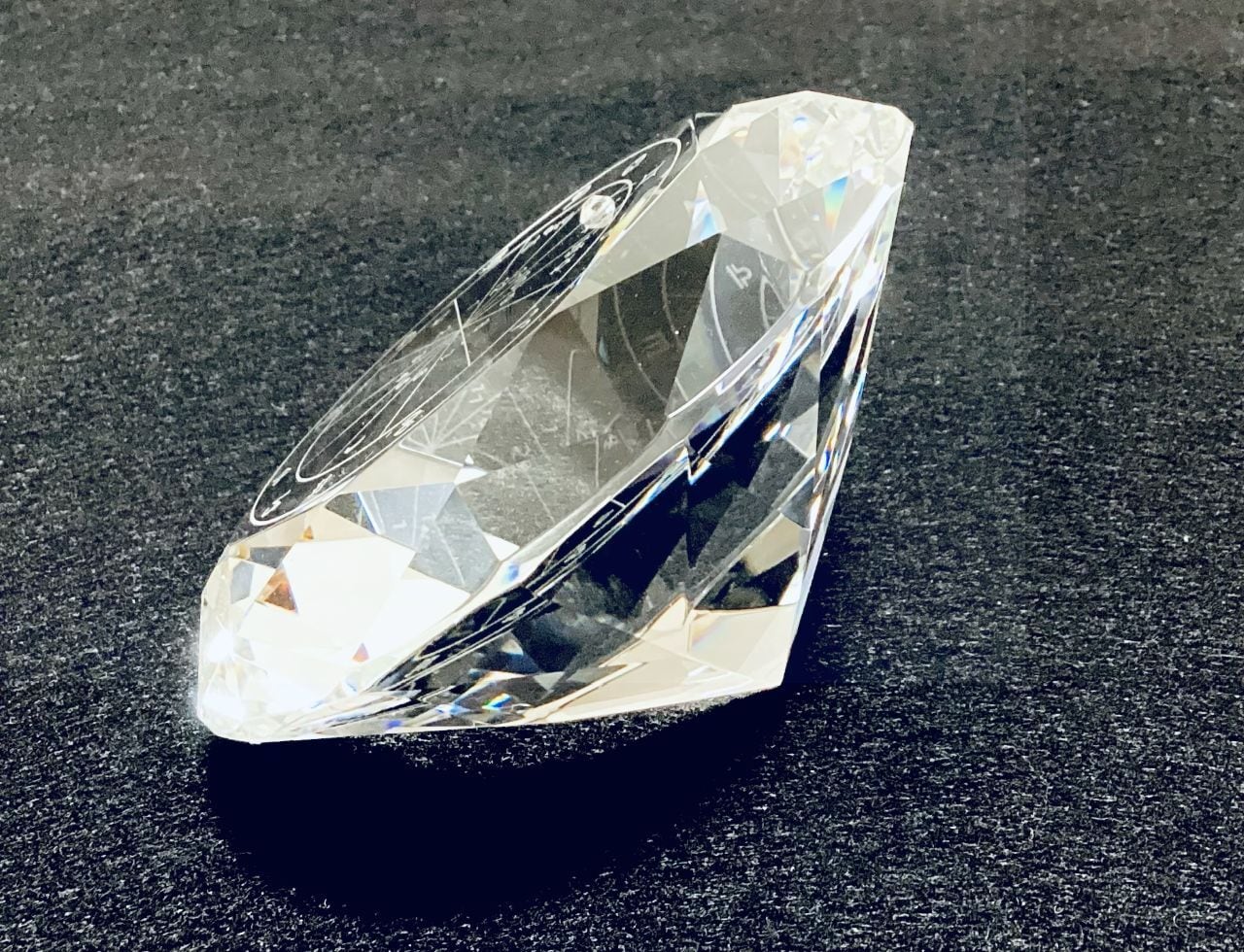ダイヤモンド 0.244ct F I-1 GOOD NONE ルース 中央宝石研究所