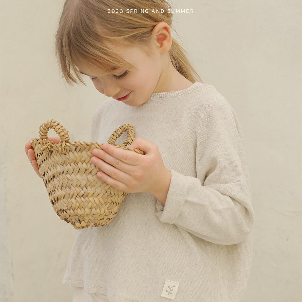 «sold out»«bien a bien» BIS LINEN KNIT T-SHIRT ビスリネンニット 2colors