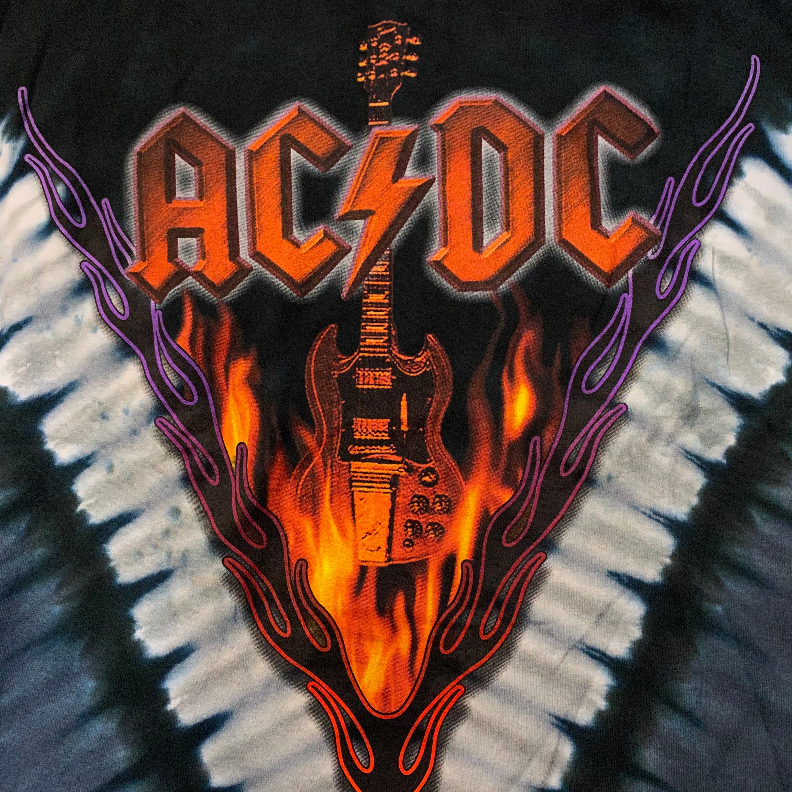 AC/DC tie dye music tee “hell