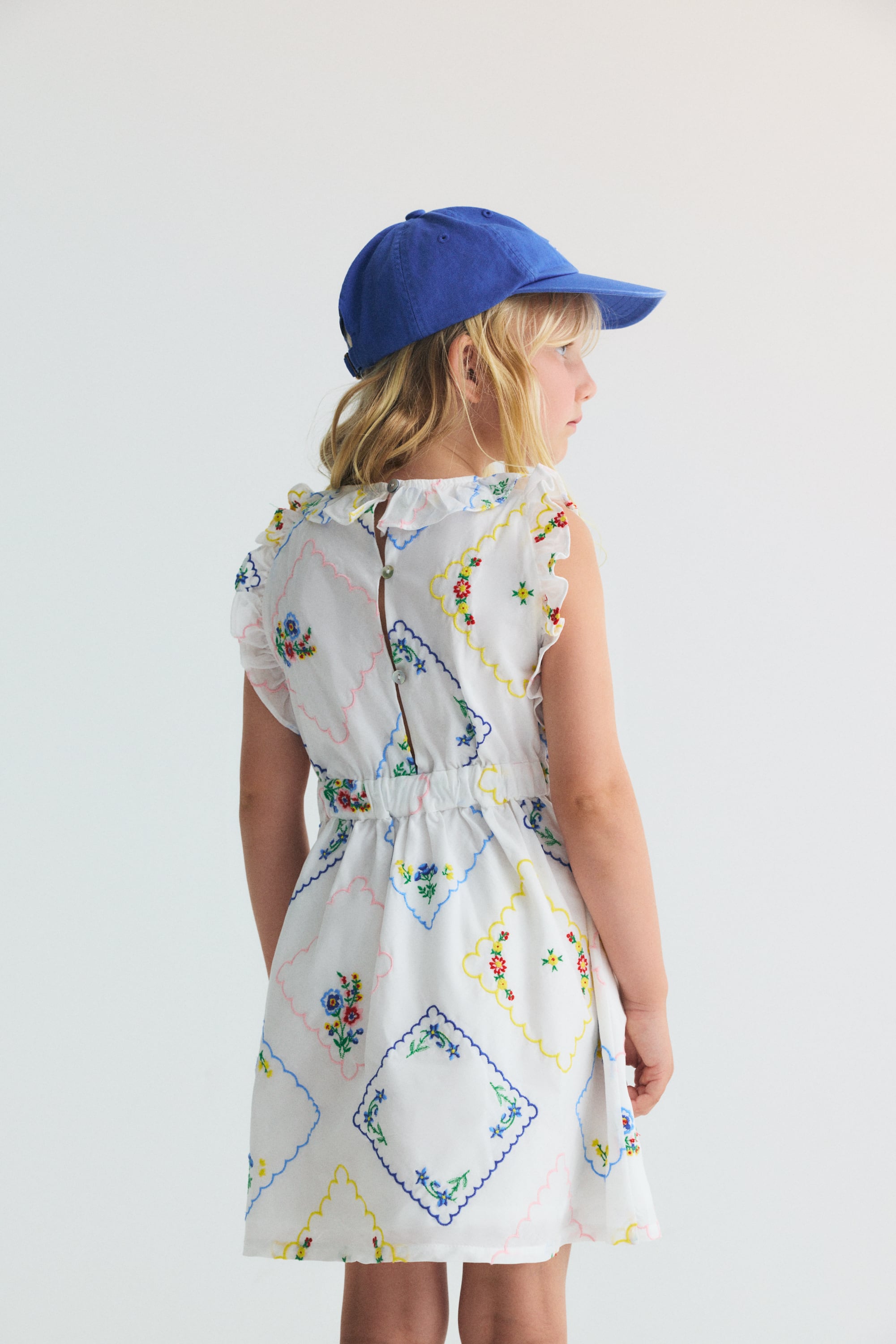 The New Society/Jacinthe Dress Multicolor Embroidery | HAKONIWA