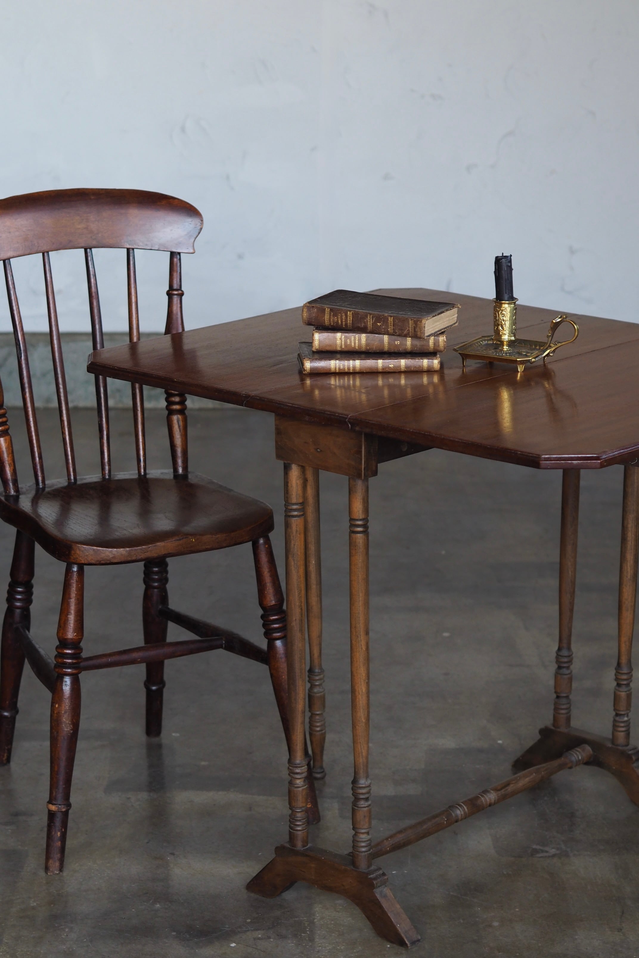 アンティークゲートレッグテーブル-antique mahogany table
