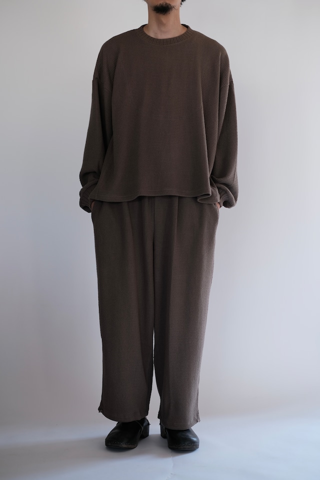 REFOMED / AZEAMI THERMAL TEE "BROWN"