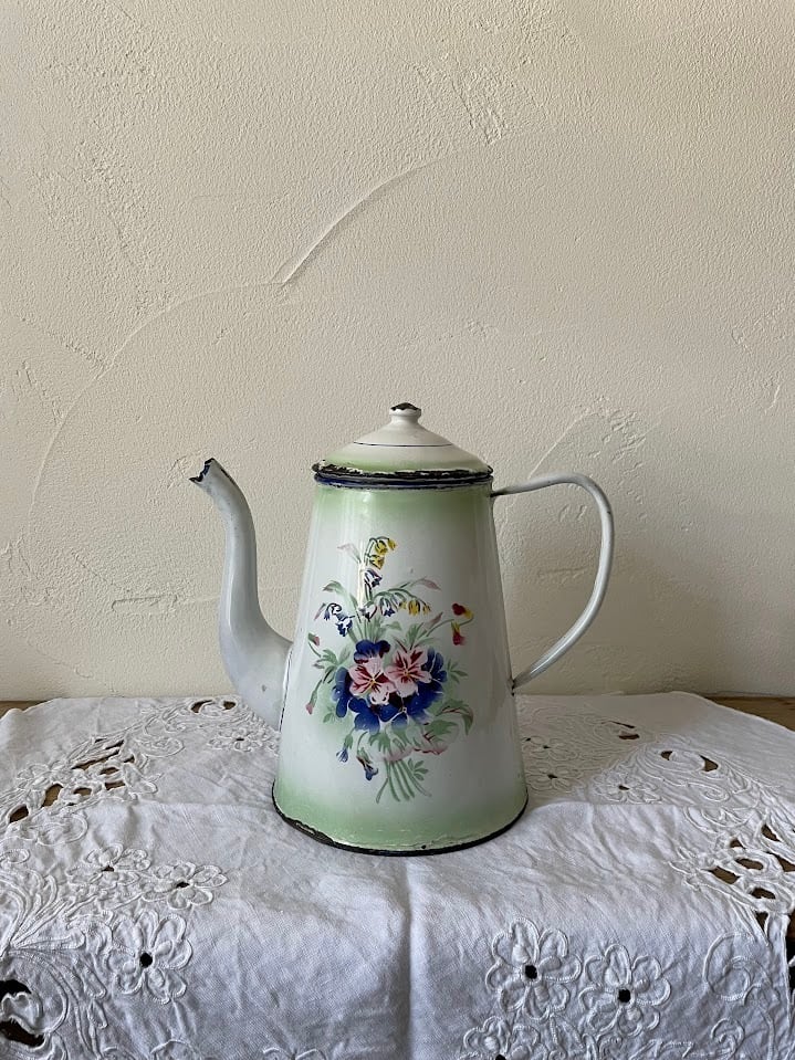 稀少/アンティーク/フランス/ベビーバス/ドール/琺瑯/ホーロー