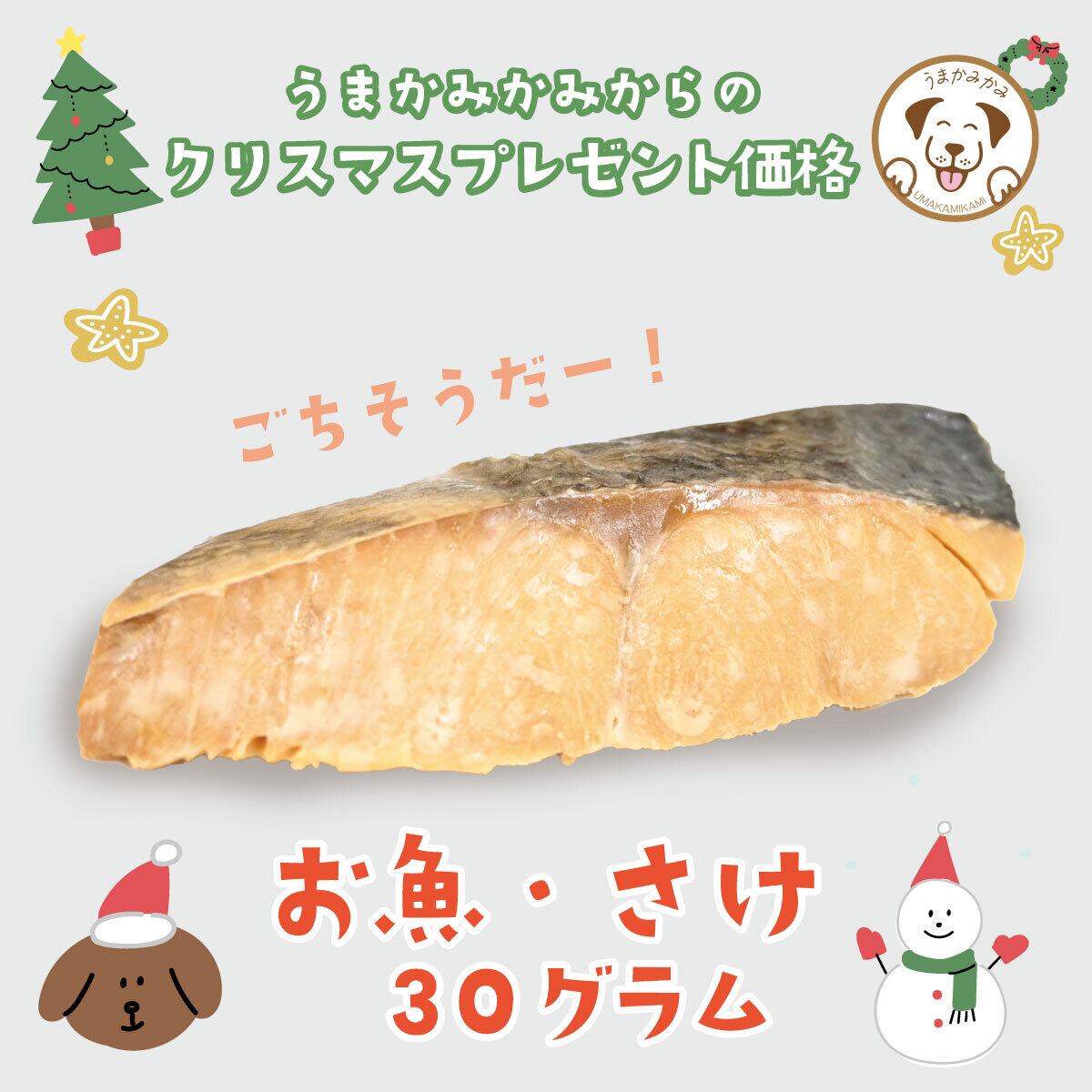 【クリスマス特価】無添加 秋鮭(さけ) 30g(27.10.20)