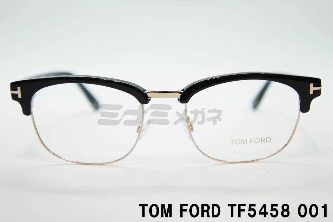 TOM FORD メガネフレーム TF5458 001 メタル サーモントブロー