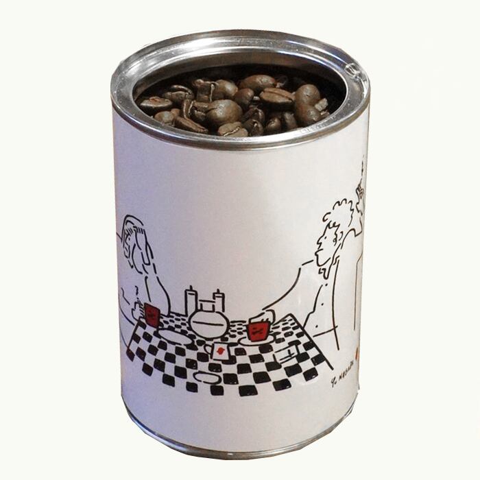 ＜限定＞長場雄(kaerusensei) x COFFEE SUPREME コーヒー豆　スペシャル缶パッケージ