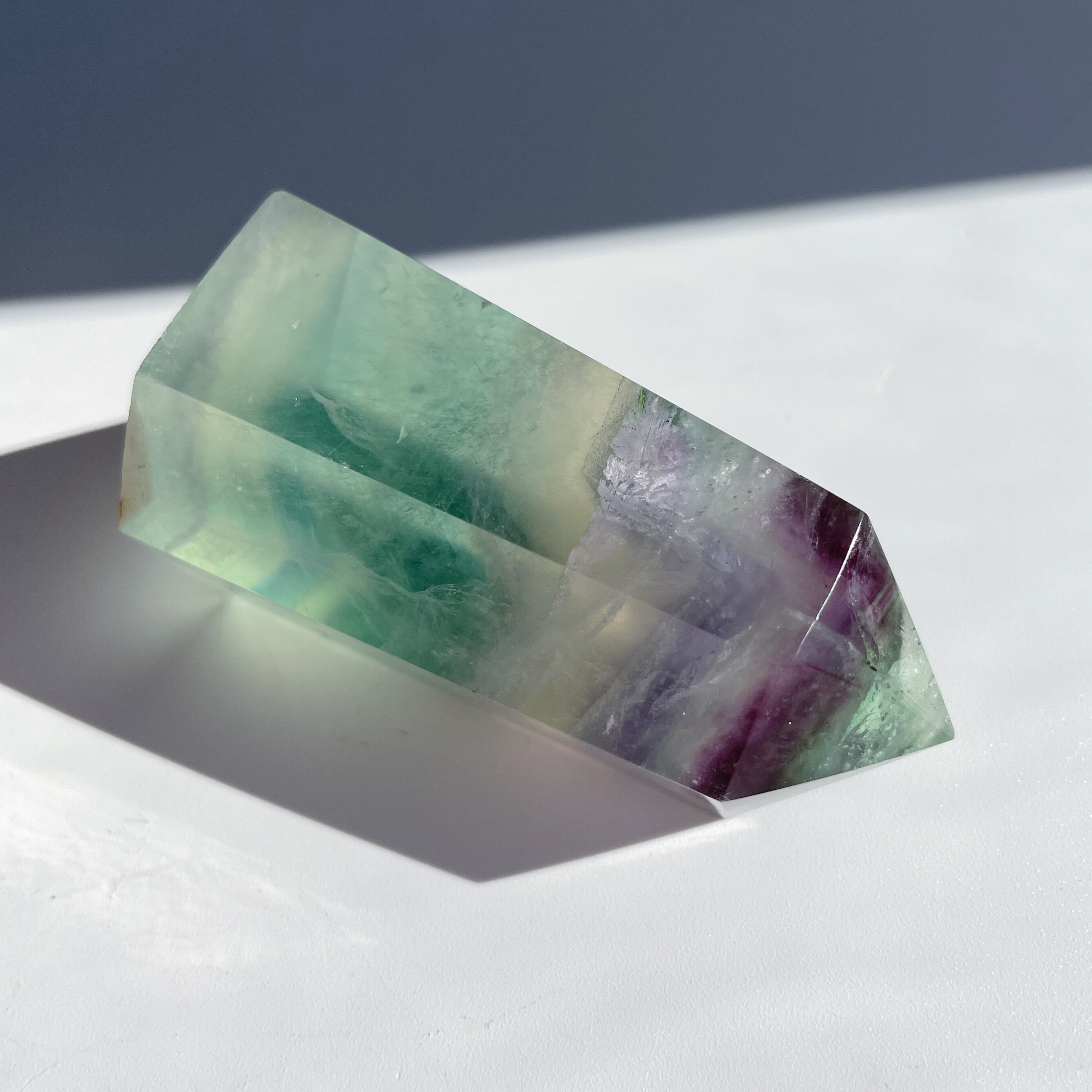 フローライト レインボーフローライト タワー型71◇Fluorite◇天然石