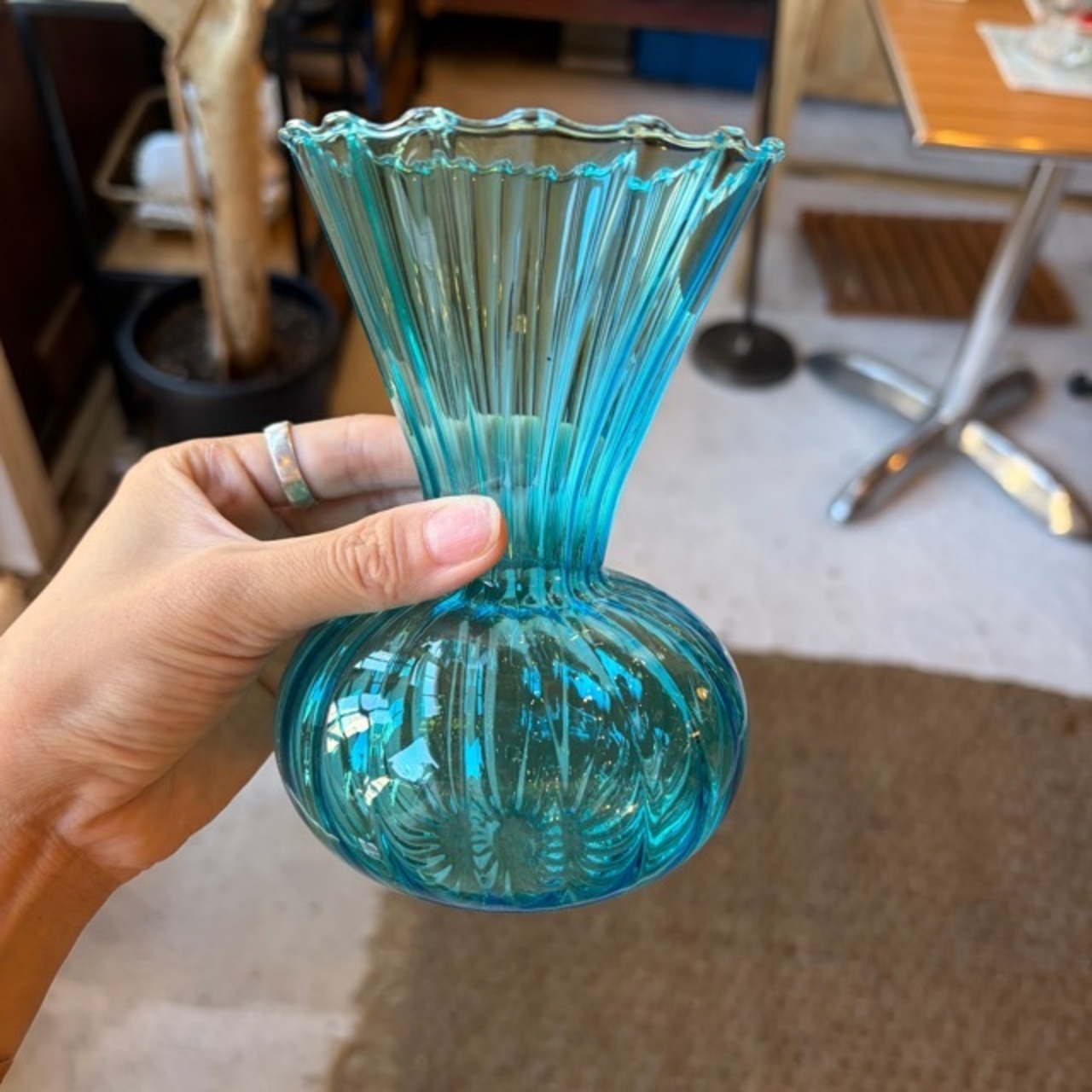 NEON GLASS VASE 4Color ネオンカラー ガラス フラワーベース 花瓶 イエロー ピンク ブルー グリーン