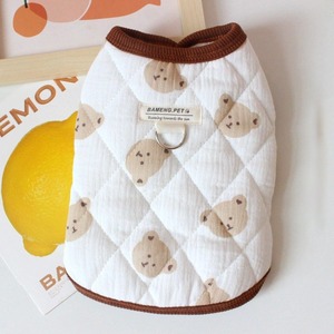 【PET】全2色コットン素材キルティング中綿アウター