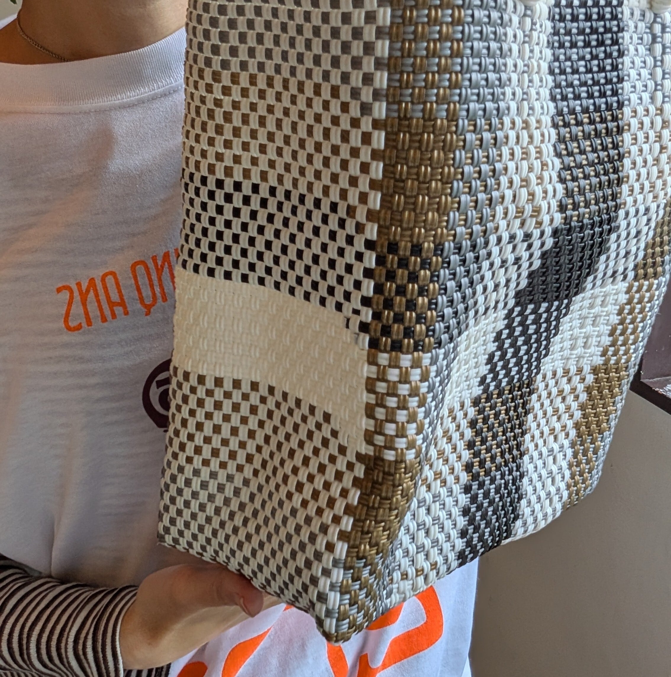 Mercado Bag ］手編みのメルカドバッグ Mサイズ縦長 / Made in Mexico
