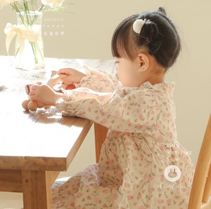 即納 :so cute bunny corduroy cotton baby dress〔Arim Closet〕