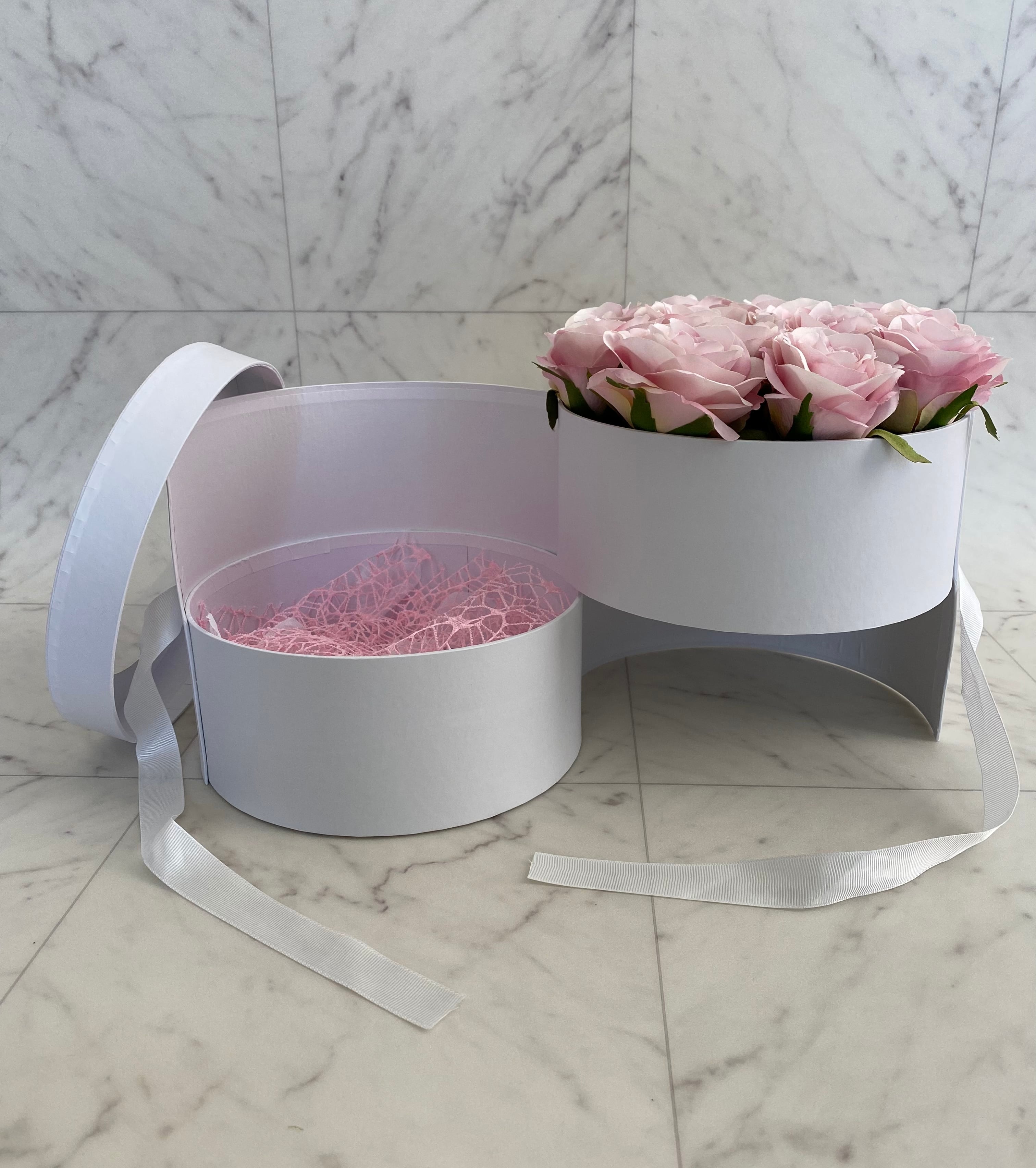 ROSE GIFT BOX ホワイト（2段スライド） | SELFISH CAKE Onlineshop