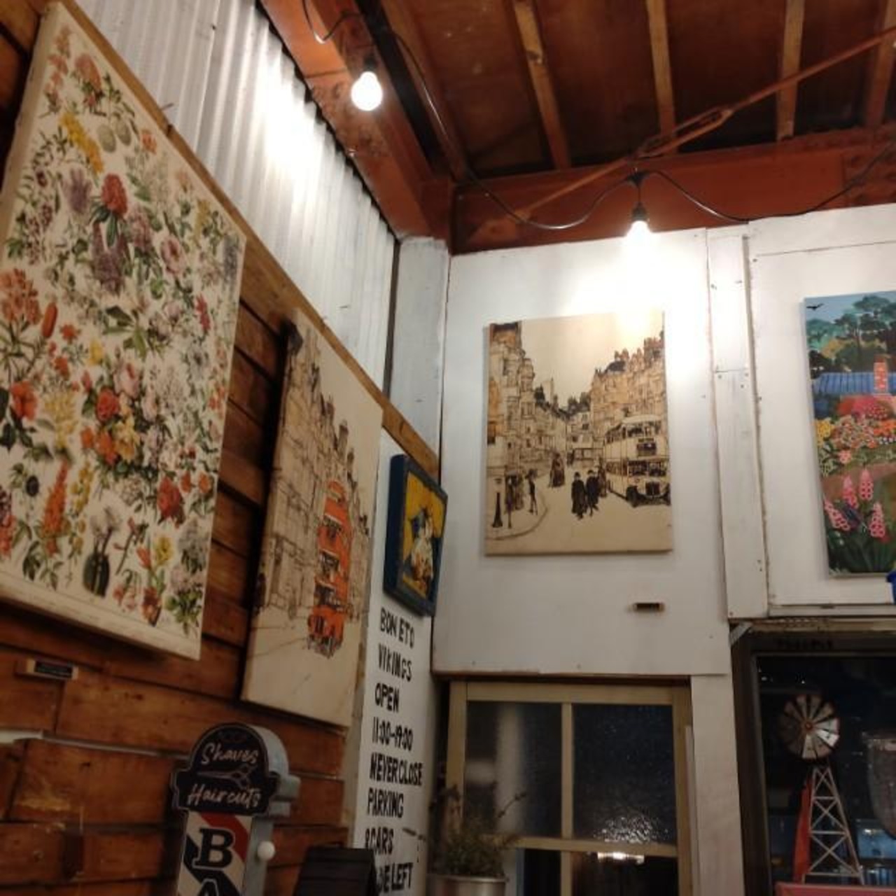 TOPANGA Zakka Art Poster Old Town Scape Type C Walldeco Painting Living Bedroom Dining Entrance