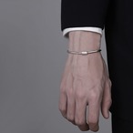 予約 スネークチェーンブレスレット メンズ レディース シルバー 細身 編み込み風モチーフ 上品 シンプル 韓国風 カジュアル オフィス きれいめ 重ね付け ユニセックス 軽量 腕輪 y12131