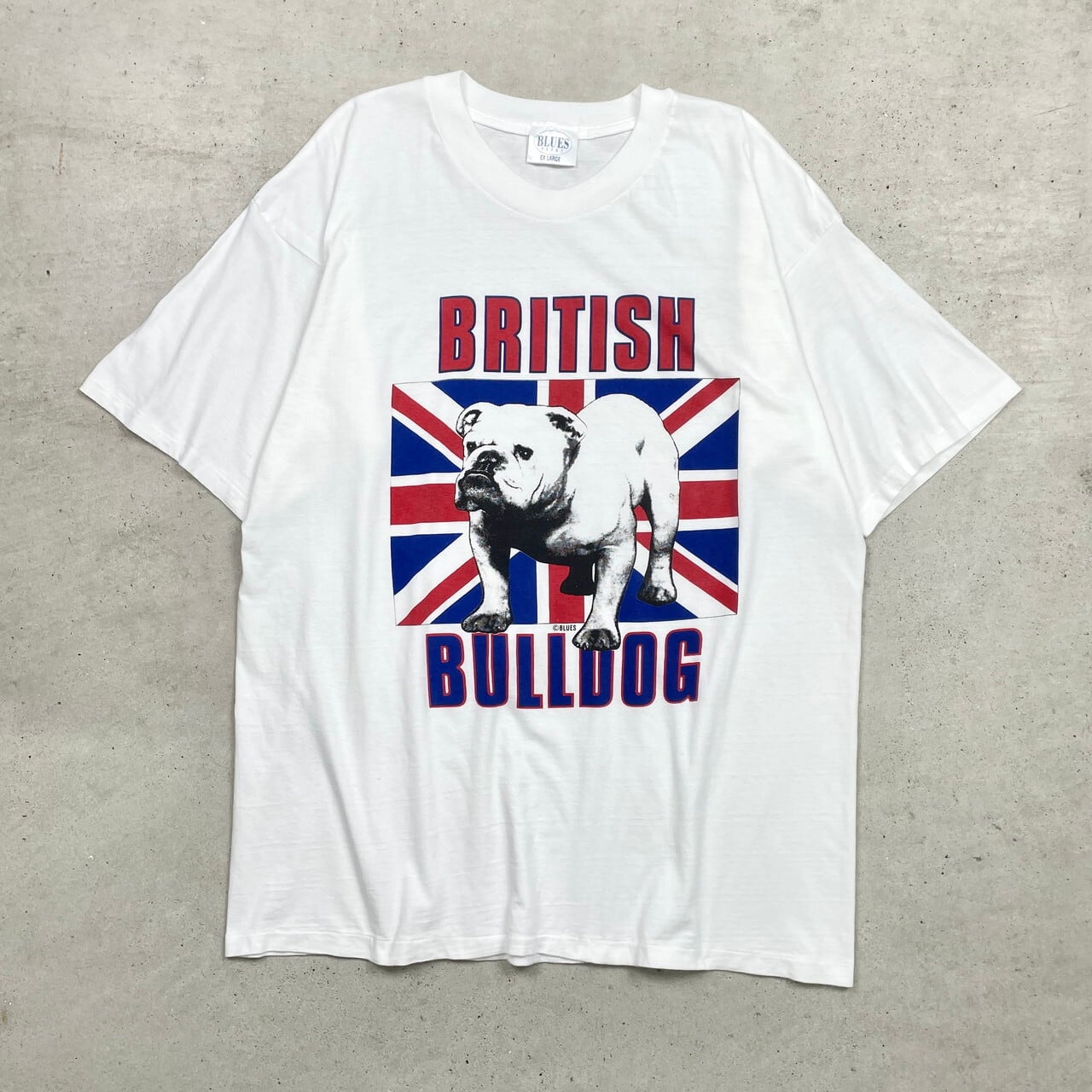 90年代 BRITISH BULLDOG プリントTシャツ アニマル ブルドッグ