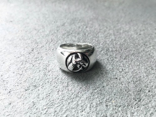 Chrome Hearts celtic-dog in band ring silver 925