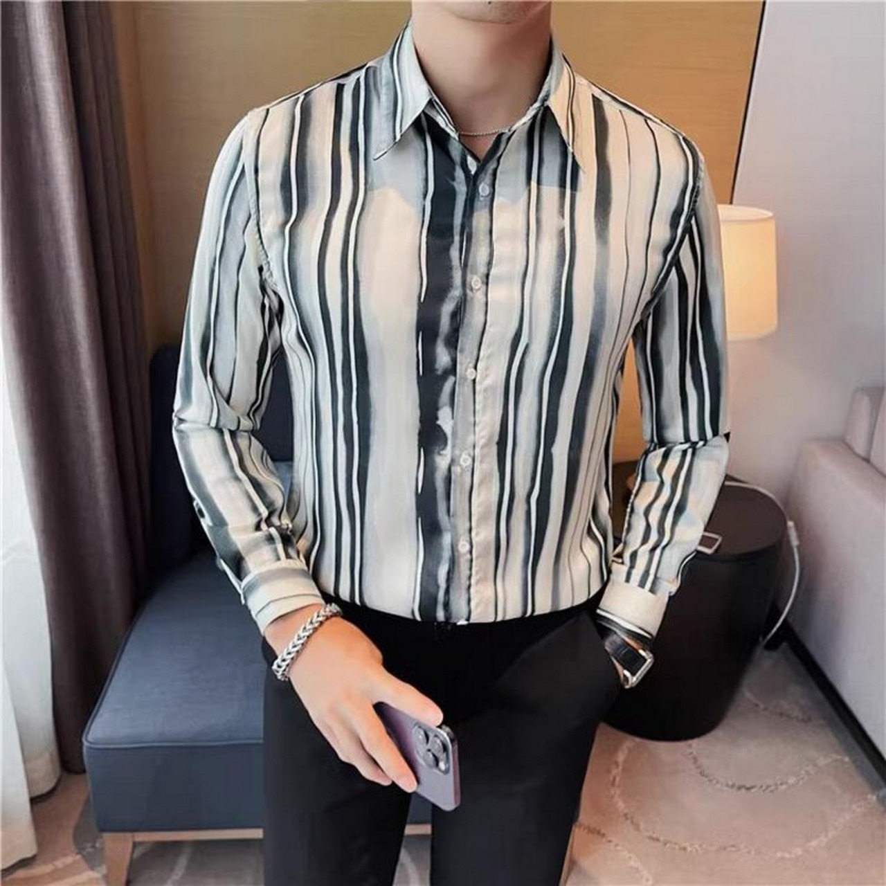 striped shirt tops 00184