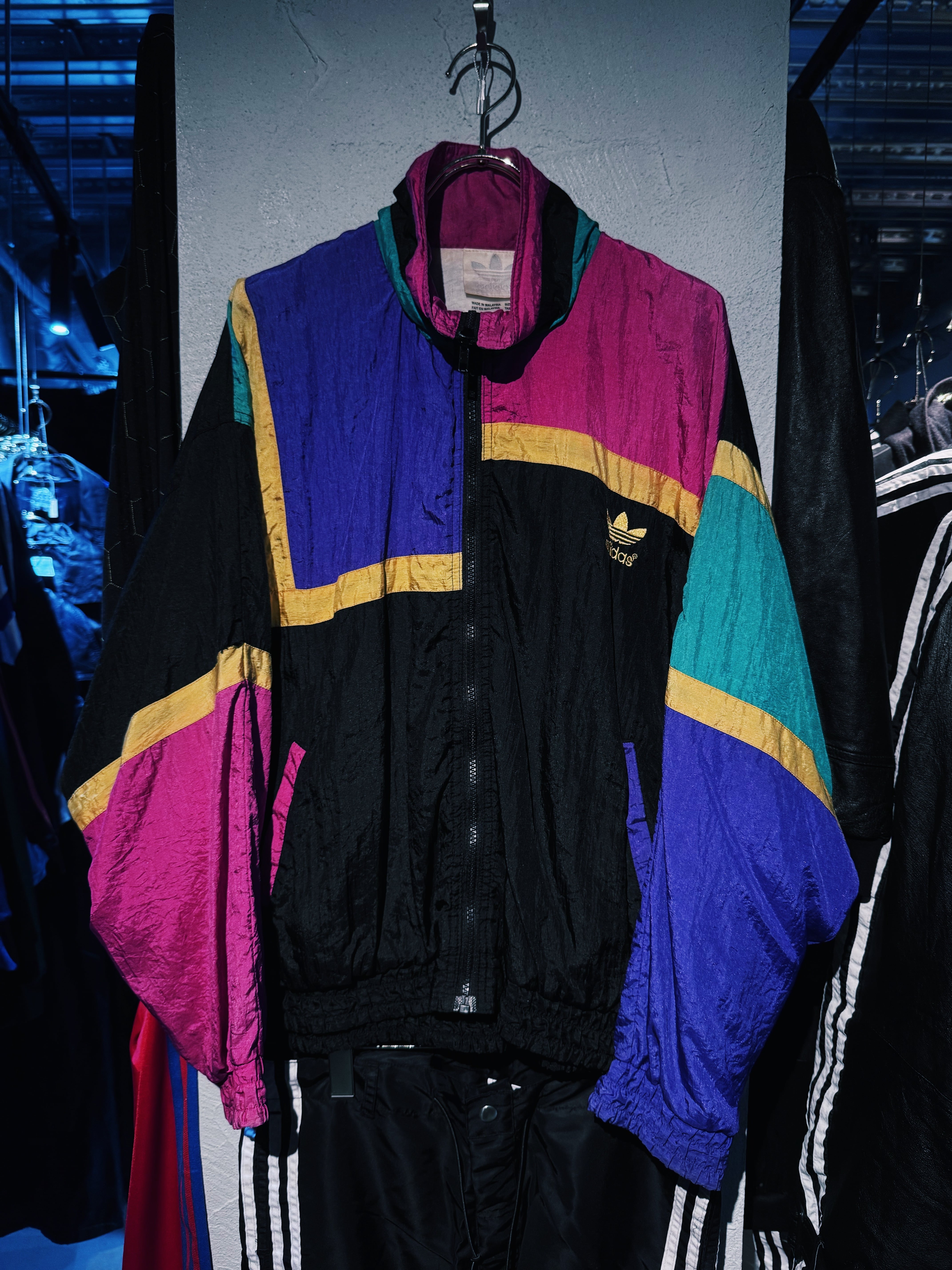 【D4C】80's vintage "adidas Originals" switching design track jacket
