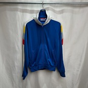 80s KOREA マルチカラー アクリル トラックジャケット ジャージ M