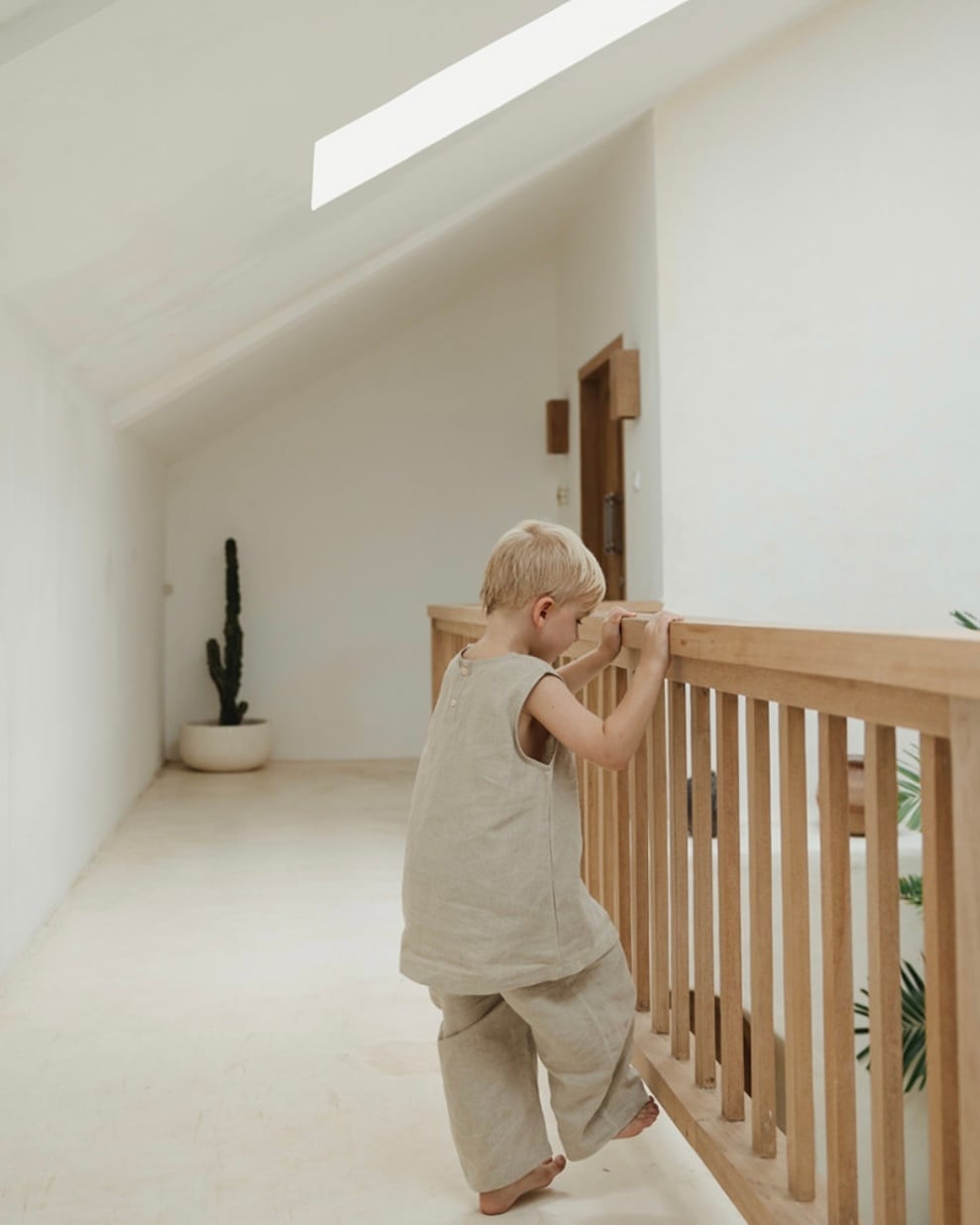 【予約/送料無料】son and daughter / Koa Linen Sets / Natural