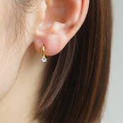 【ミニサイズ】stainless mini cubic hoop pierce sp380