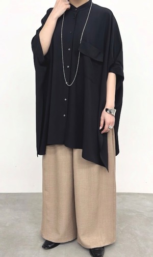 【NUS】リッチジョーゼット　オーバードルマンチュニック　652-35515