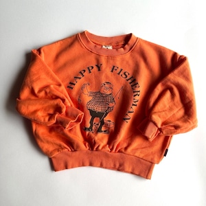 Happy Fisherman Sweatshirt【90-130cm】Orange