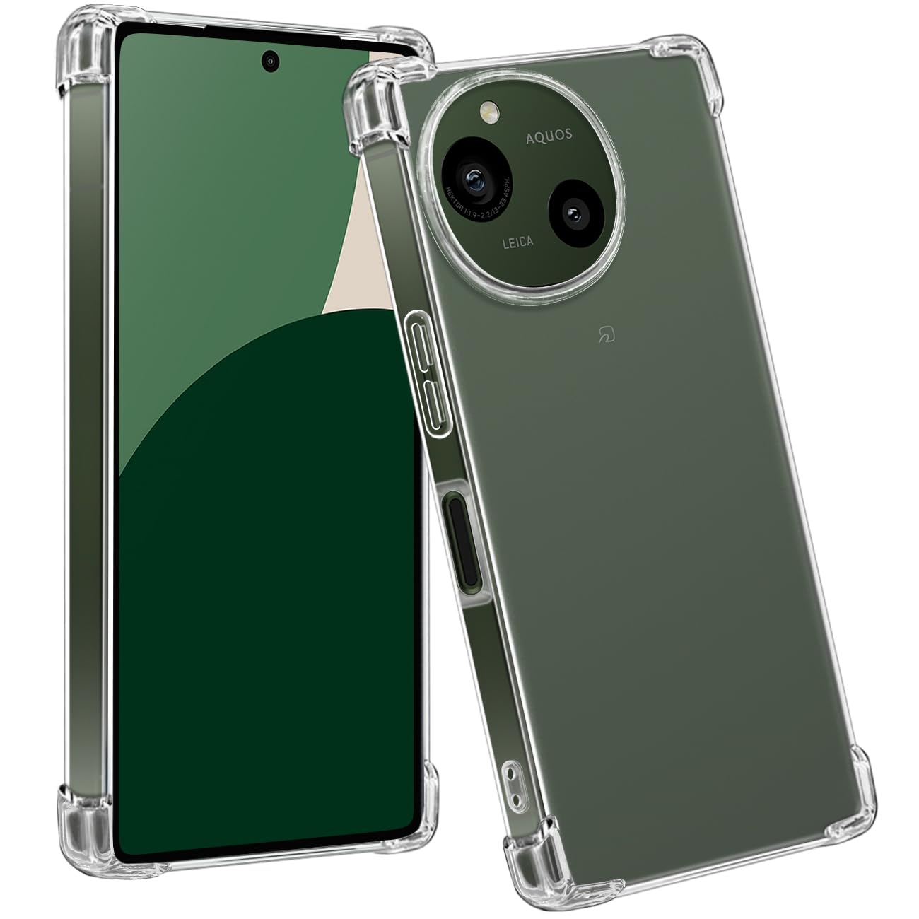 対応 AQUOS R10/R9 ケース クリア 四隅強化防摔 耐衝撃 アクオス R10/R9 カバー 透明 SH-51F SH-51E スマホケース