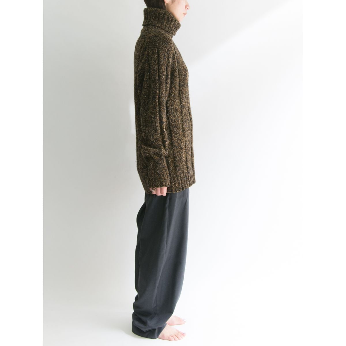 LAWTON 【Made in U.S.A】Wool turtleneck knit tops（アメリカ製 タートルネック ニット トップス）10a
