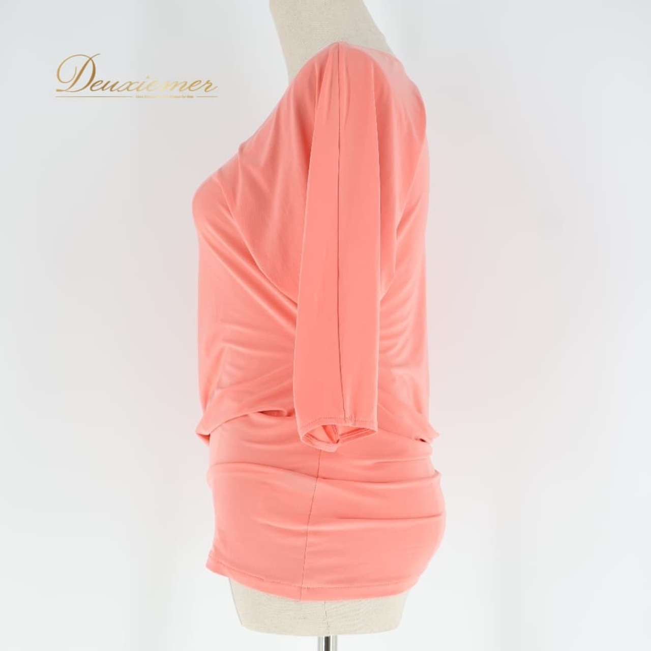 社交ダンス 衣装 トップス ブラウス ピンク系 ジャンティ gentil 無地 シンプル 練習 レッスン かわいい 伸縮 ストレッチ ダンス衣装 上品 特徴的 淡い イベント ステージ パーティー