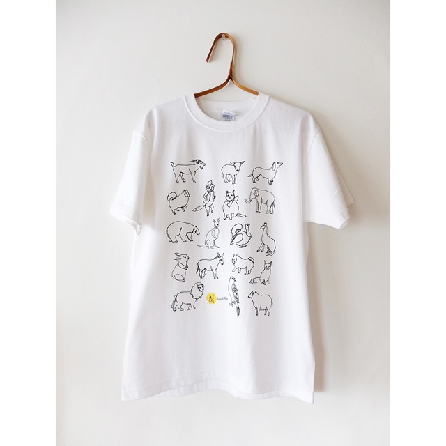 「一筆書きの動物」Tシャツ（Sサイズ）