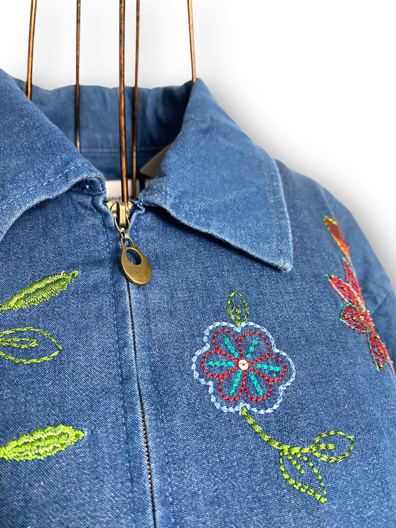 Embroidery denims jacket