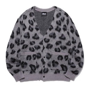 [Ellioti] LEOPARD MOHAIR CARDIGAN_GRAY 正規品 韓国ブランド 韓国代行 韓国ファッション 韓国通販 カーディガン