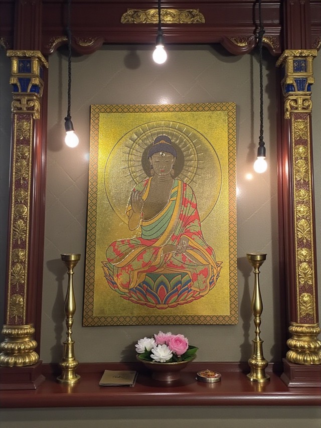 守り本尊 阿弥陀如来セット【水晶守り絵・お守り本尊カード・お守り本尊シール】 戌年・亥年・10月・11月生まれ