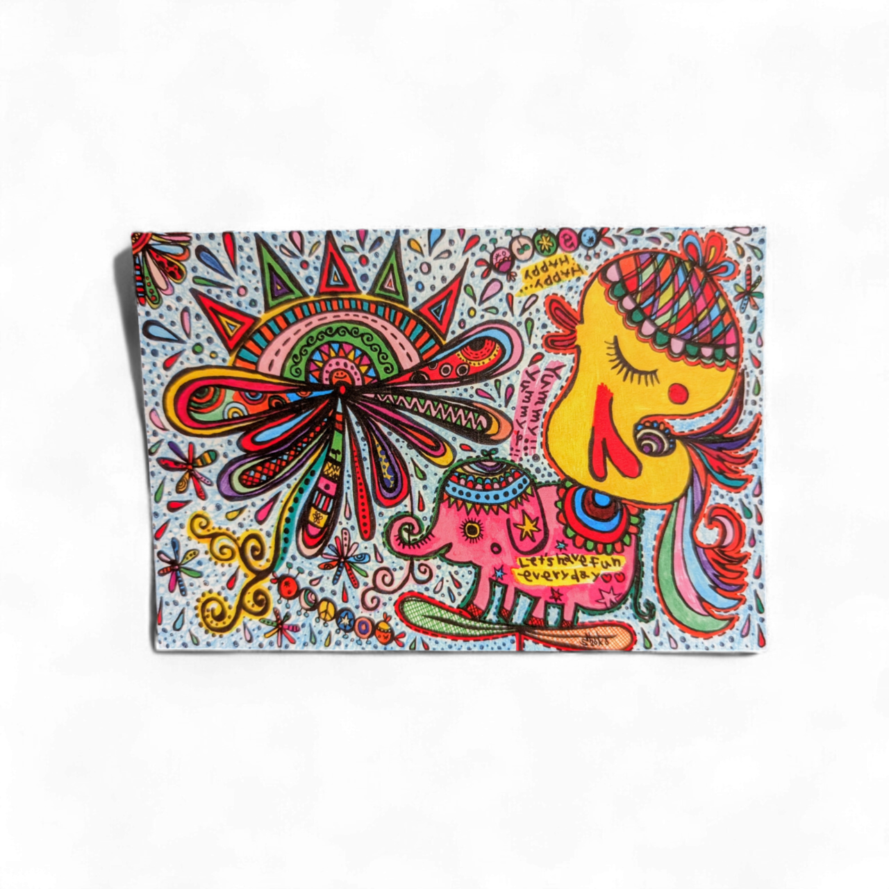 pipiオリジナルポストカードとりちゃんとぞうさん５枚セット