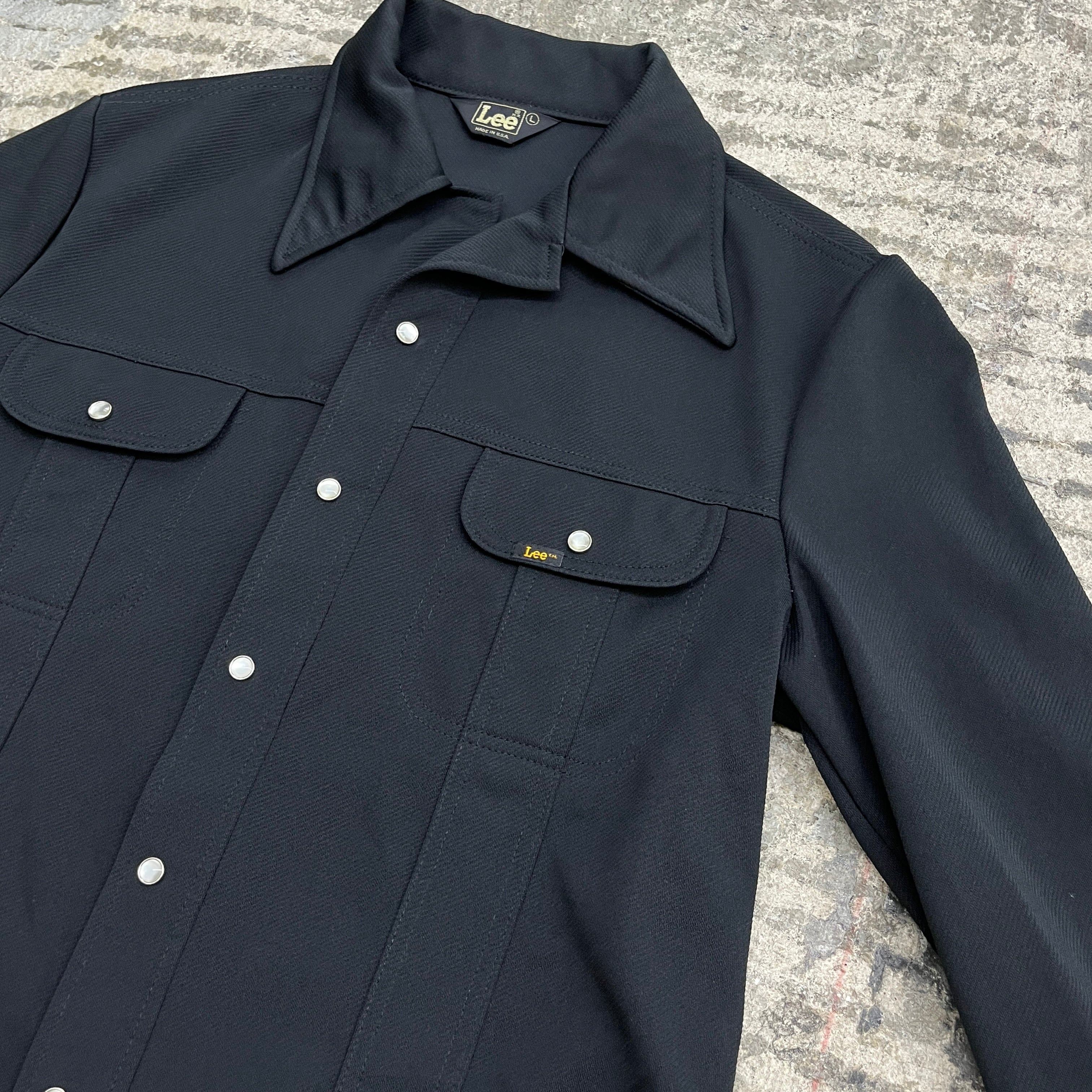 70s Lee Half Jacked Black 70年代 リー ハーフジャケット ブラック