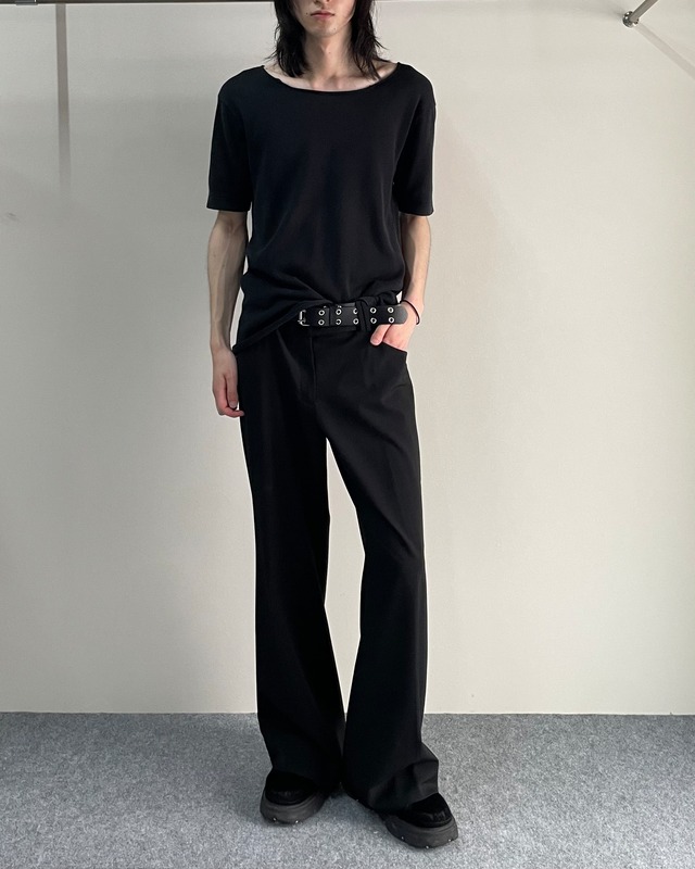 【Yohji Yamamoto】cut off design t-shirt