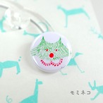 【CHIQON】ROUND  缶バッチ「モミネコ」