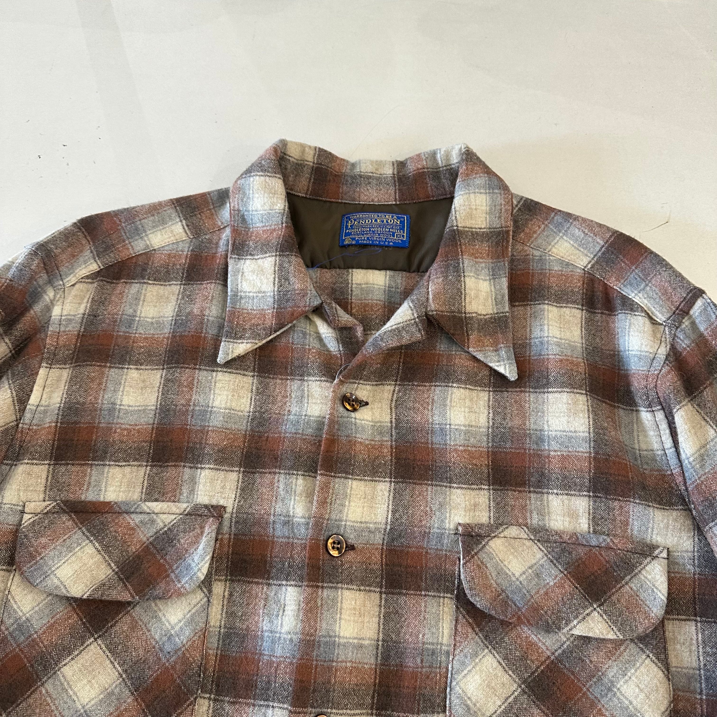 70'S PENDLETON ボードシャツ ベージュ 70's PENDLETON Shirt ベージュ | BerBerJin Yuhodo