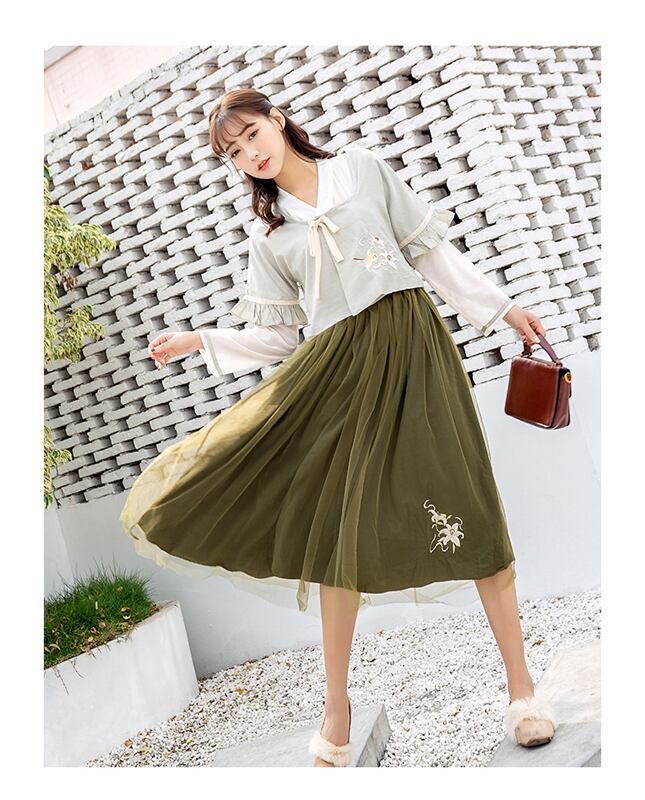 チャイナ風服 2点セット セットアップ 上下セット 唐装 改良漢服  