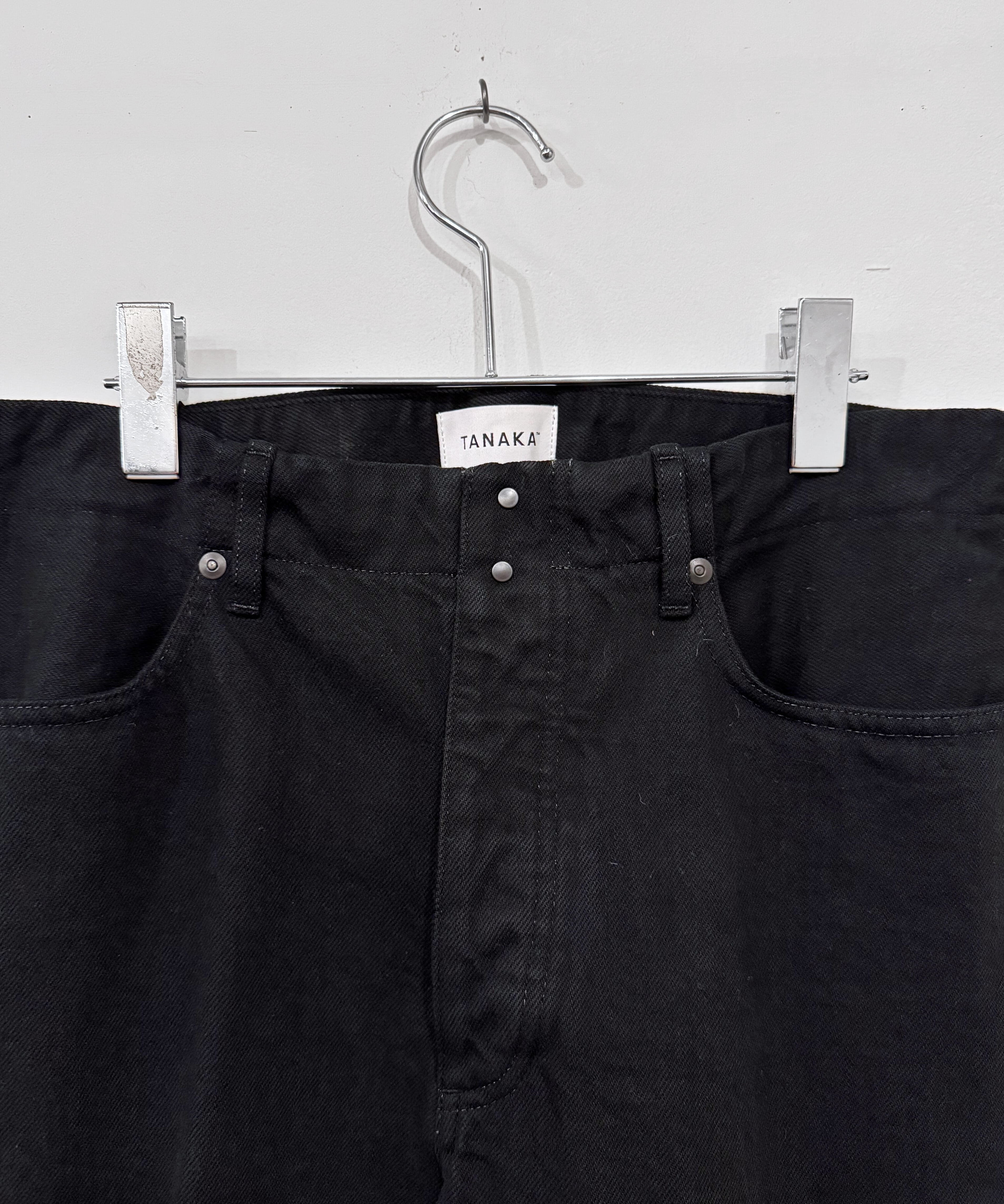 TANAKA / ST-2 THE JEAN TROUSERS (OVERDYE BLACK) | AfterSchool