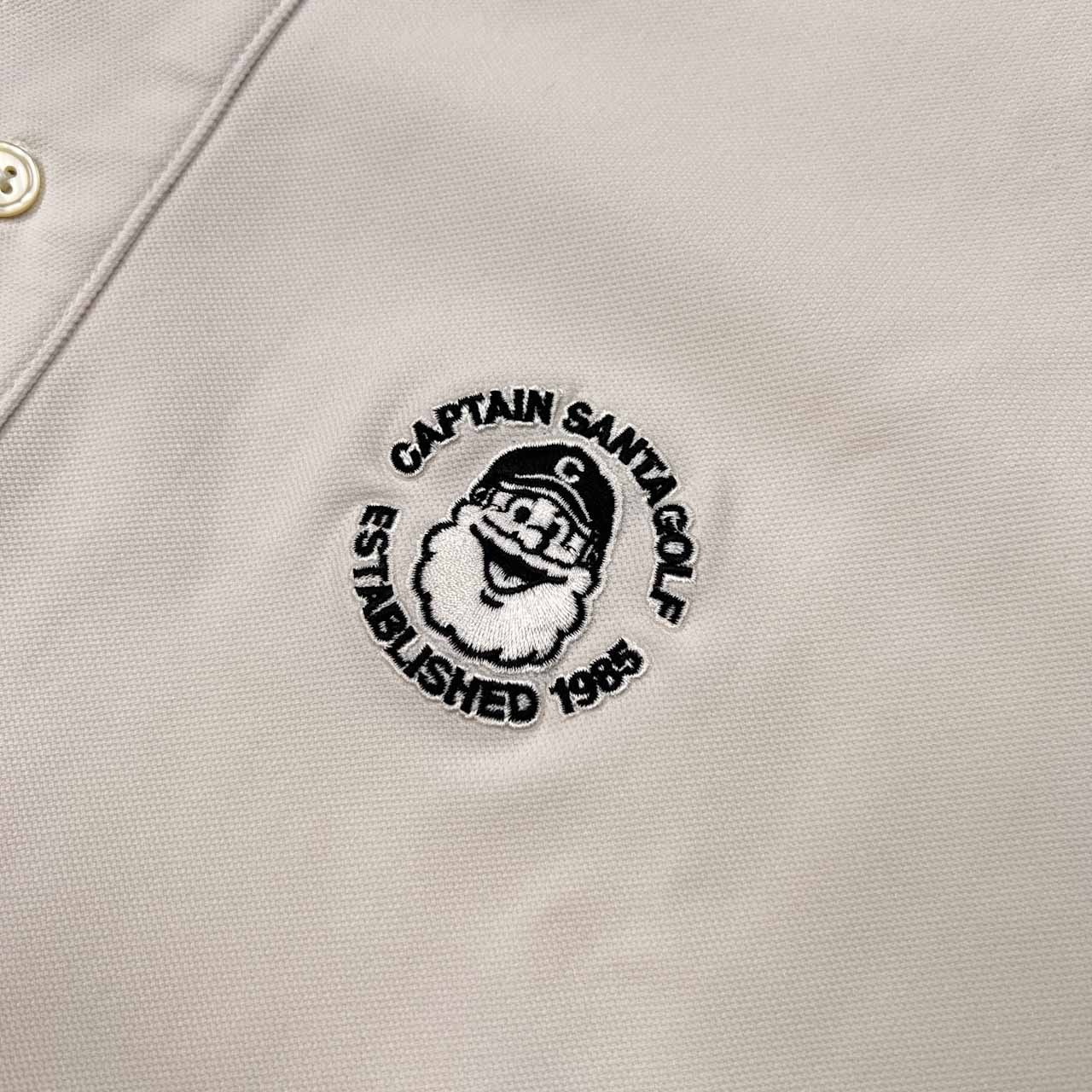 CAPTAIN SANTA キャプテンサンタ GOLF CLUB ストレッチ BD 半袖 ポロシャツ サイズ M /ホワイト/ゴルフ