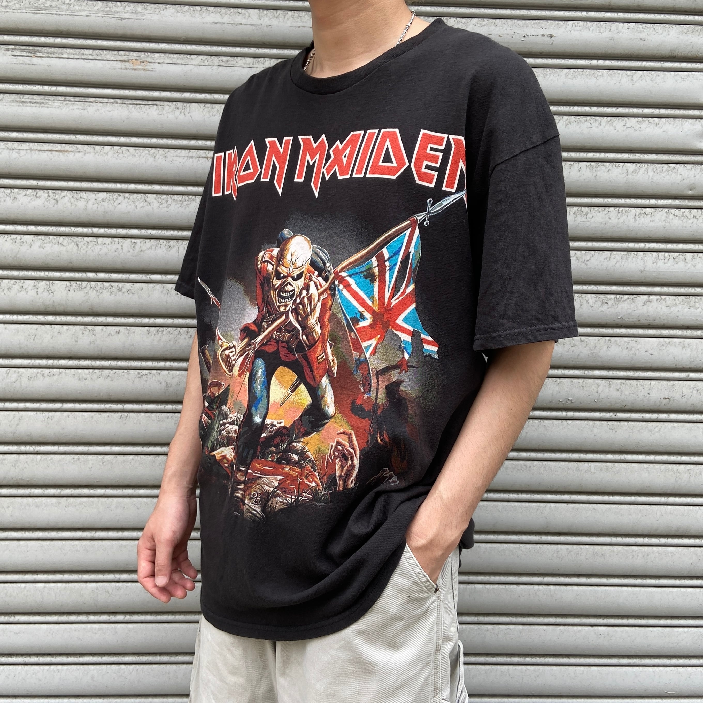 IRON MAIDEN アイアンメイデン バンドTシャツ プリントT 黒 XL IRON MAIDEN アイアンメイデン バンドTシャツ プリントT 黒 XL