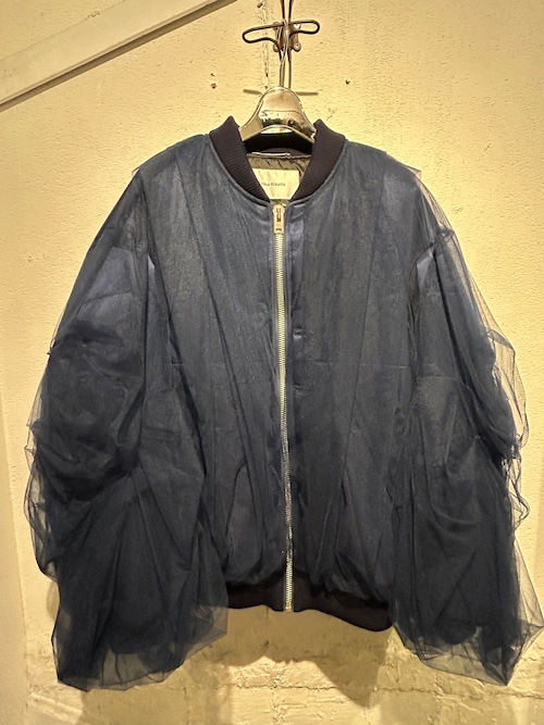 CHIKAKISADA  MA-1 tulle blouson