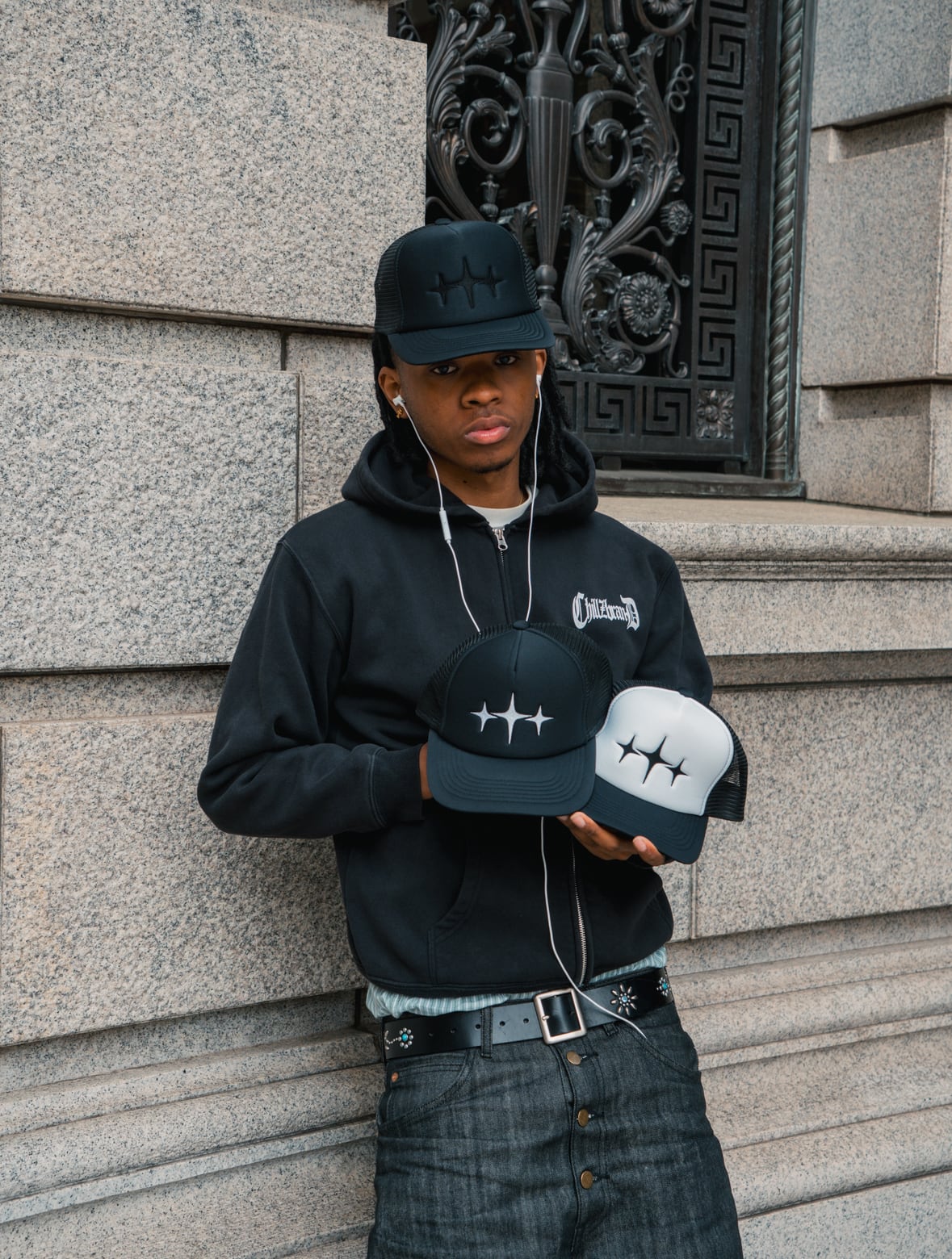 ORIGINAL ZIP HOODIE /BLACK | chillz clothing