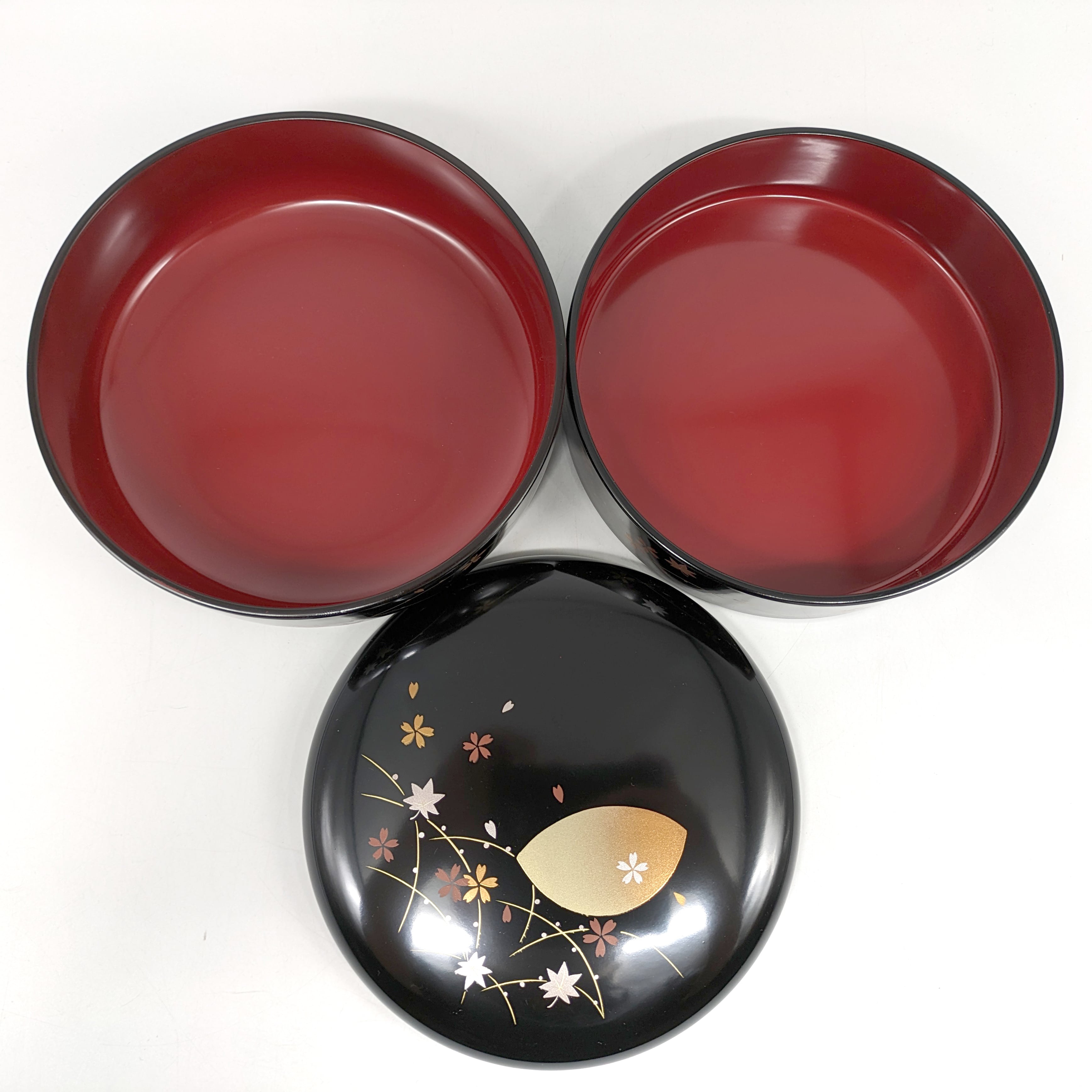 乾漆内堆漆菓子器 二点セット 未使用 新品同様 乾漆内堆漆菓子器 二点セット 未使用 新品同様